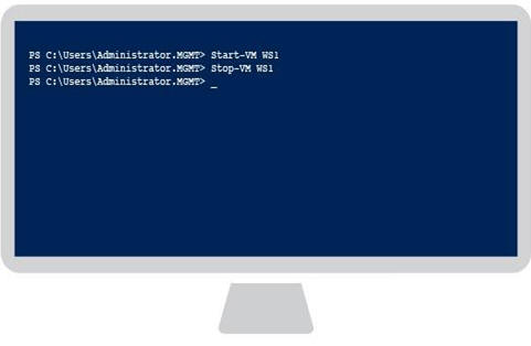 Stop-VM cmdletStart-VM cmdletĠB